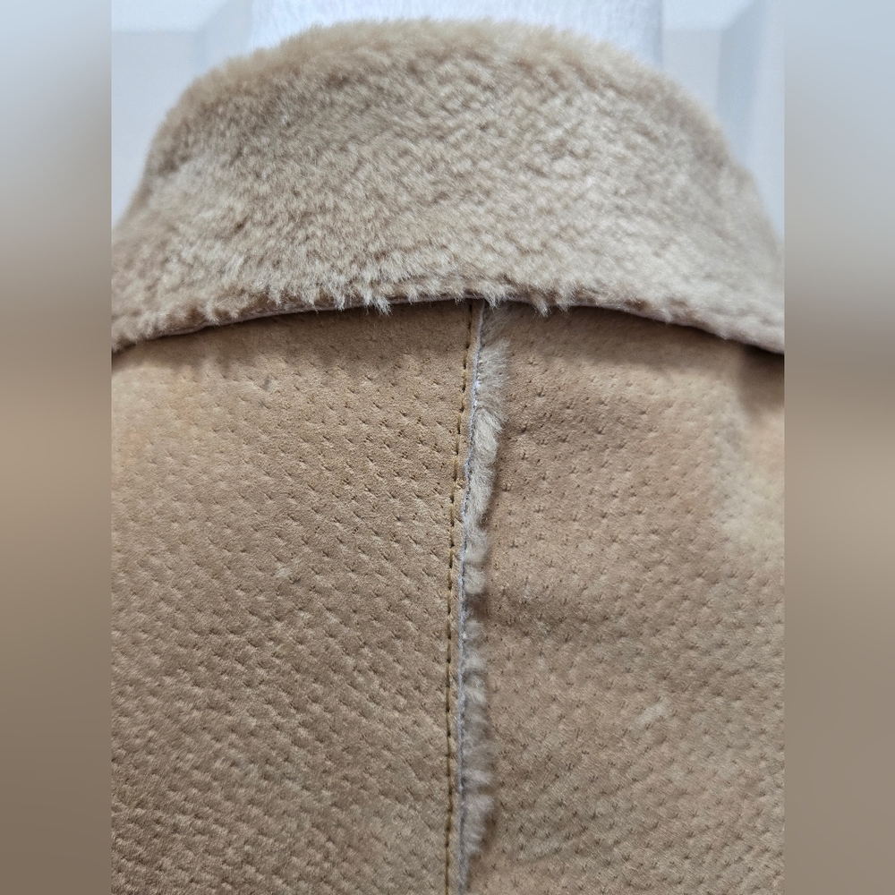 Winlit Women's Suede Jacket, Tan, Size L - Picture 5 of 14